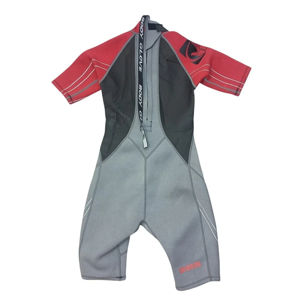 Body Glove Juniors Wet Suit Body Suit Shorts , Short‎ Sleeve Black Red SKUK013